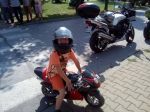 Kacper Krasuski to najmłodszy motocyklista zlotu w Garbatce Letnisko. Obecnie jeździ Jamahą pocket bike